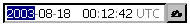 a text field with editable sections for each value, with a button to pop up a dialog showing a calendar or clock.